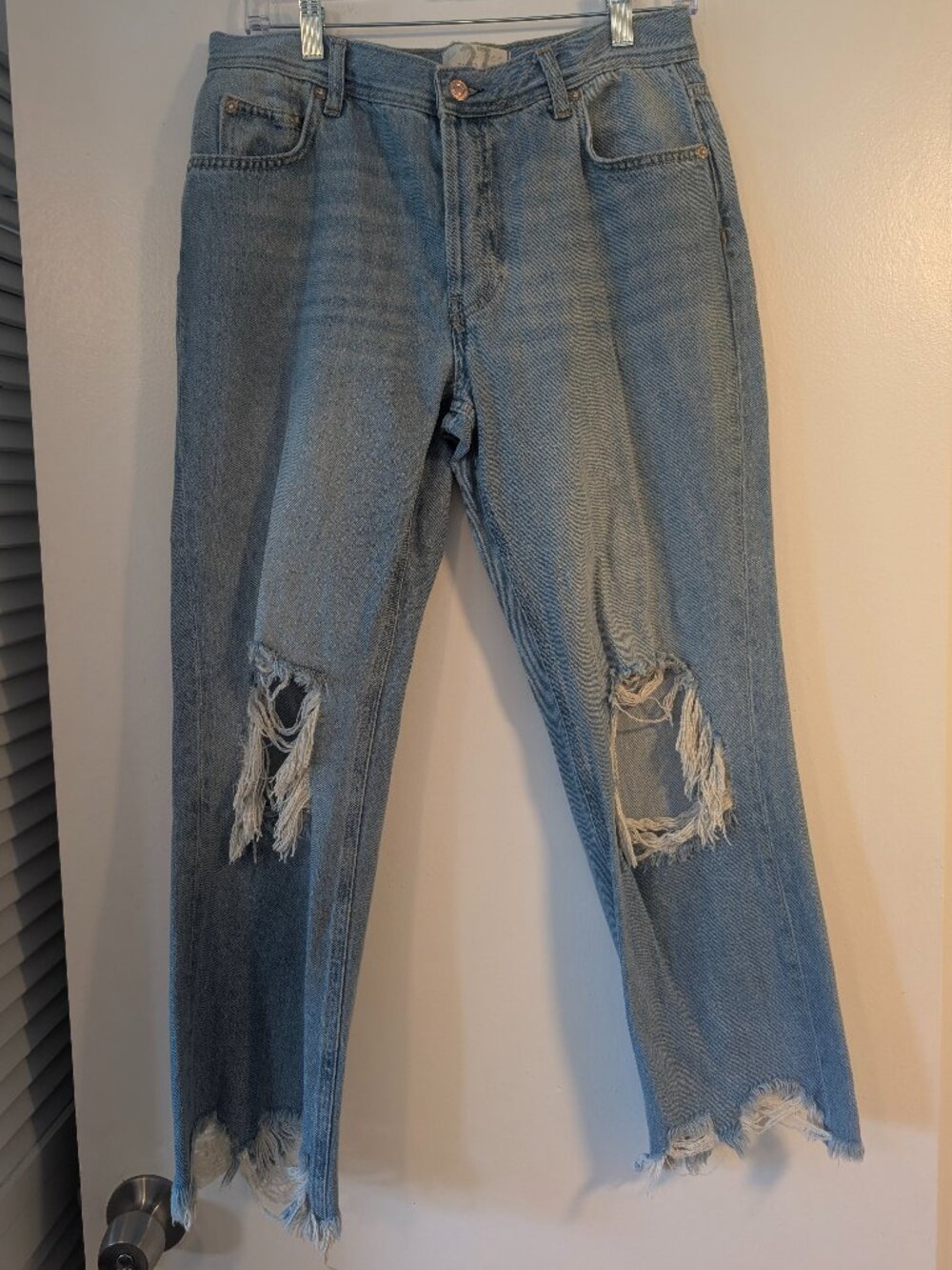 We the Free raw hem jeans